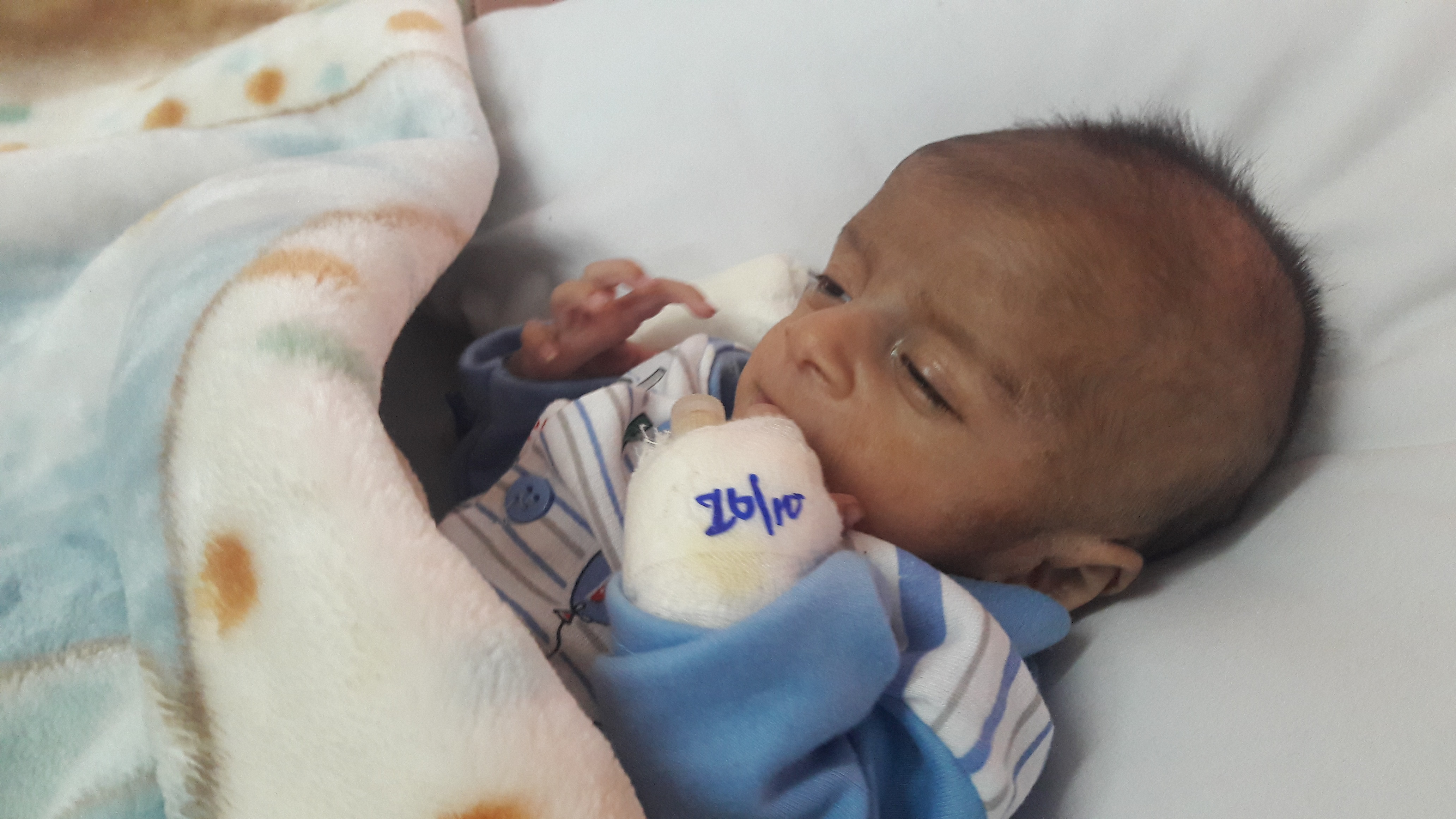 Thank you for giving a new life to this innocent baby - Transparent Hands