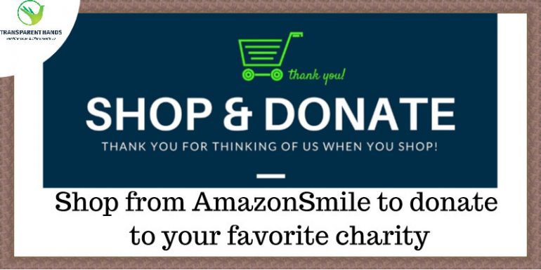Shop from AmazonSmile to donate to your favorite charity