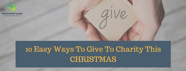 10 Easy Ways To Give To Charity This Christmas