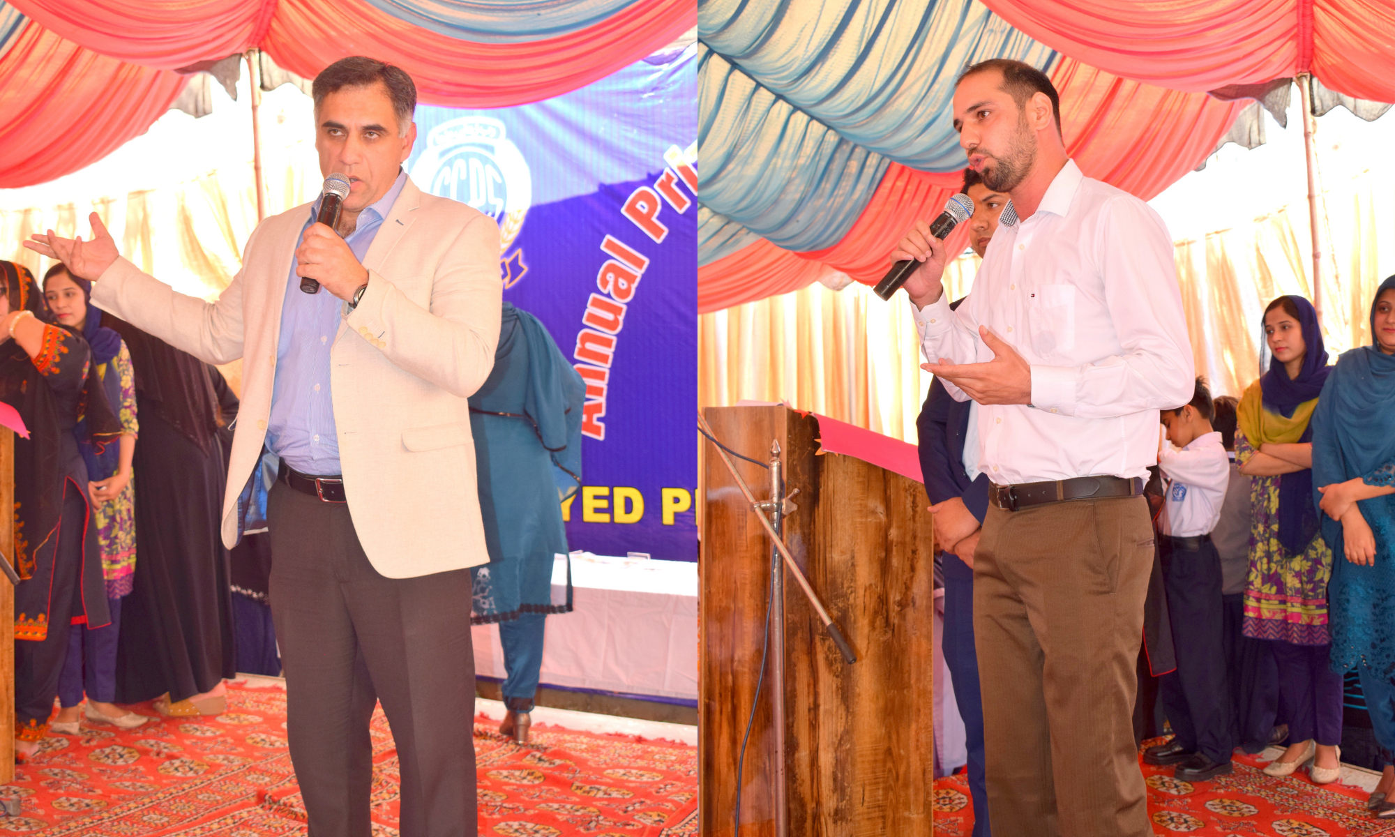 Speaking in Annual Ceremony of Sir Syed Pilot High School in  Wazirabad
