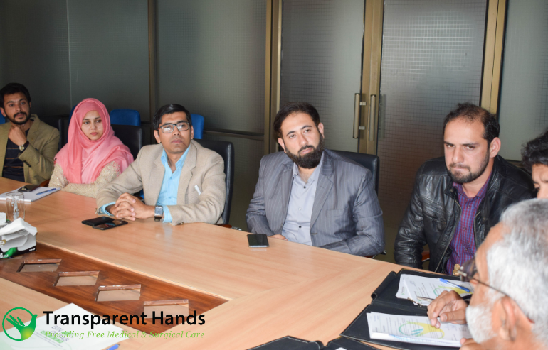 Panel of Transparent Hands 