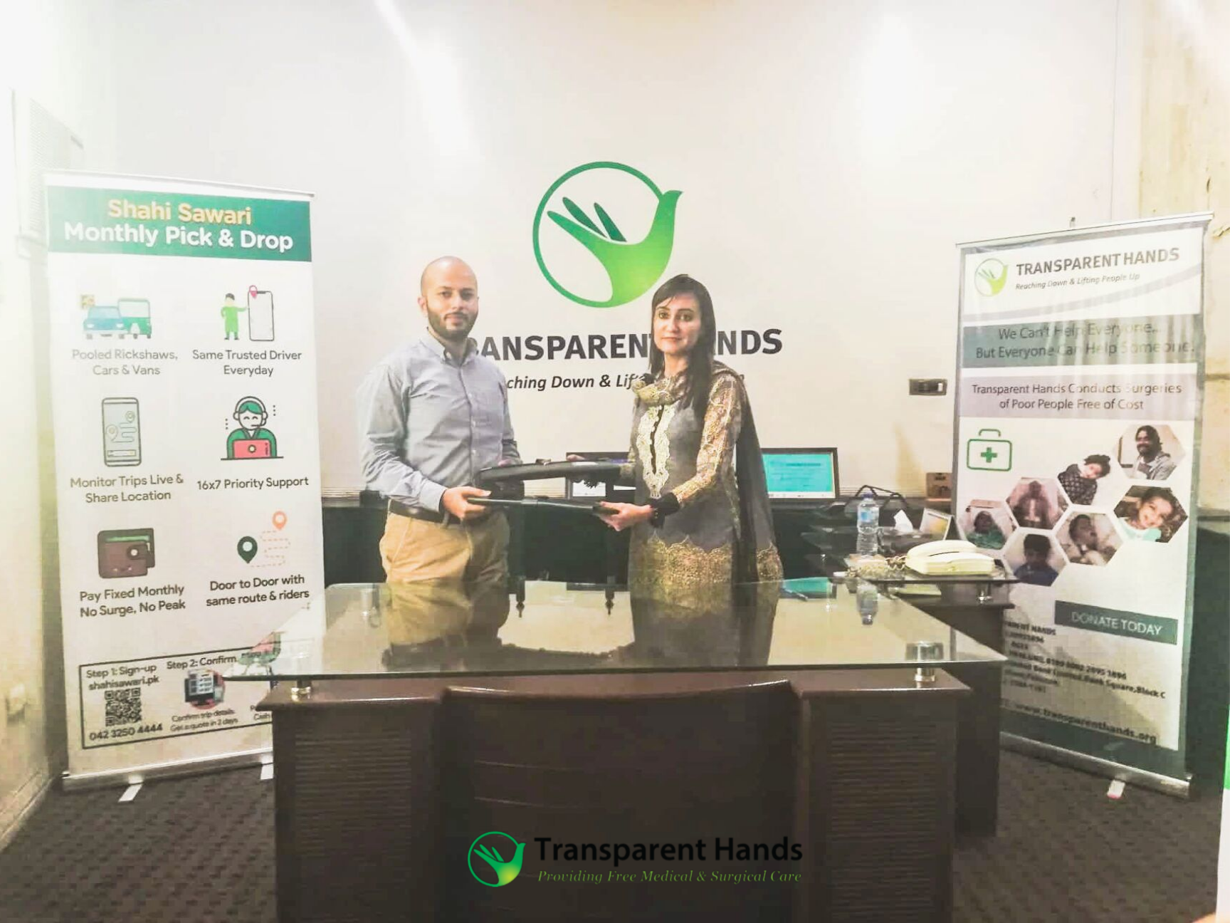 Transparent Hands Collaborates with Shahi Sawari