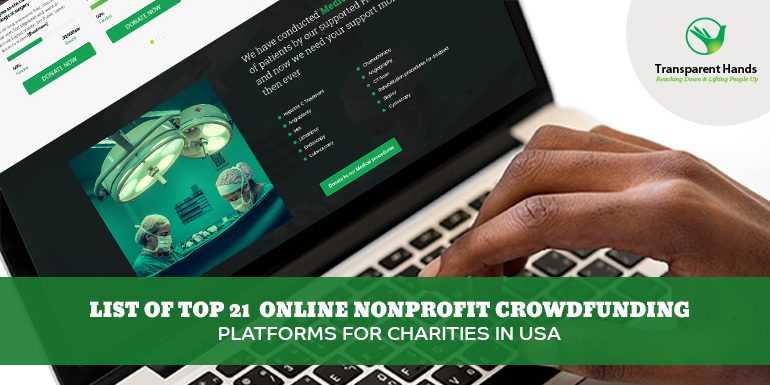 List of Top 21 Online Nonprofit Crowdfunding Platforms for Charities in USA