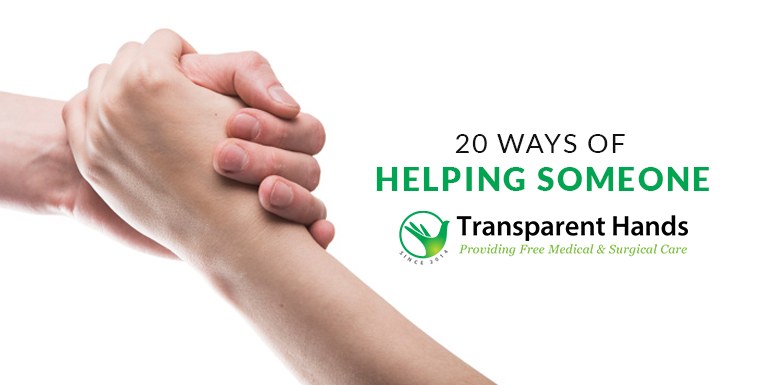 Ways of Helping Someone
