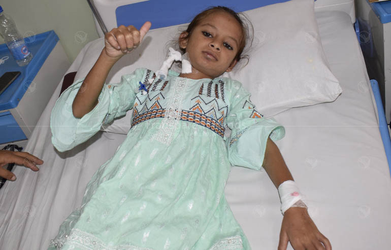open heart surgery of Laiba