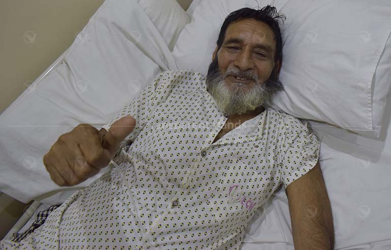 Mushtaq’s osteoarthritic knee