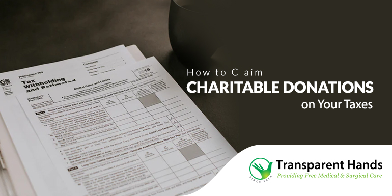 Claim Charitable Donations on Your Taxes