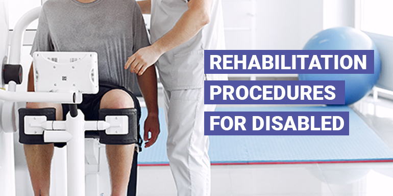 Rehabilitation procedure for disabled