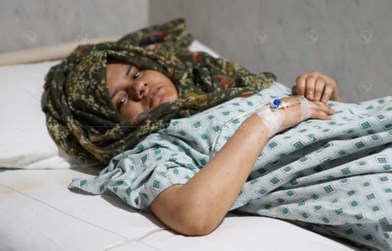 Amina had her colostomy