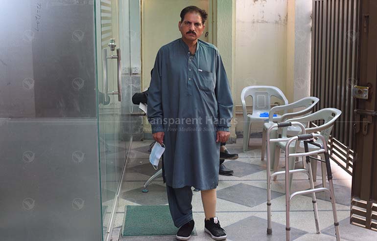Muhammad Fiaz Prosthetic Leg done