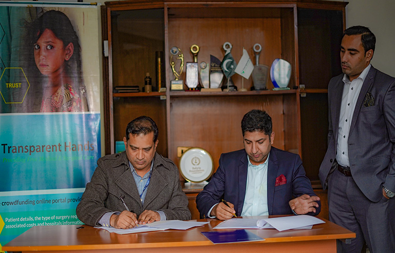 Transparent Hands Signs an MoU with Chughtai Lab