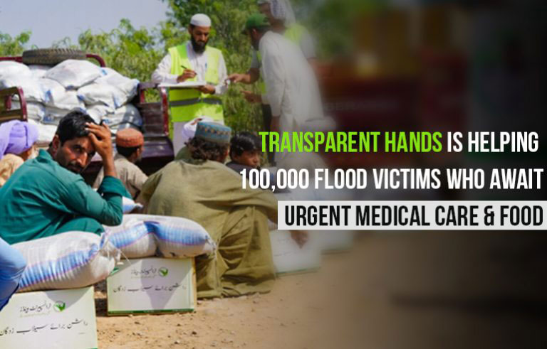 Transparent Hands is Helping 100,000 Flood Victims Who Await Urgent Medical Care & Food