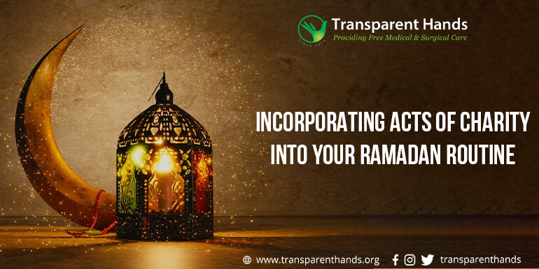 Incorporating acts of charity