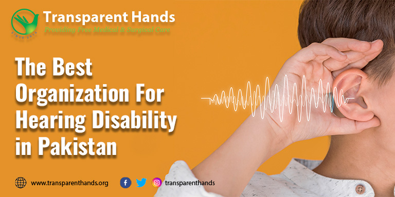organization for hearing disability in Pakistan