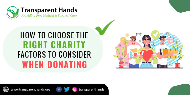 choose the right charity