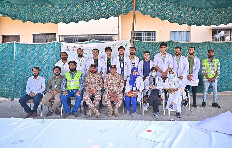 Conducted free medical camp at dumba goth karachi