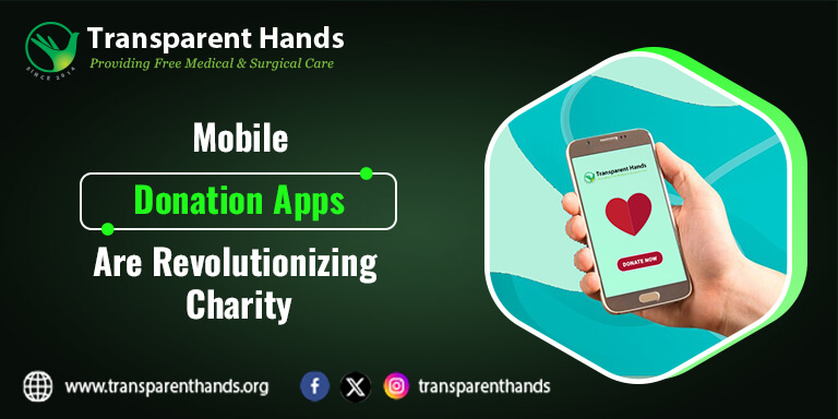 Mobile donation apps of charities
