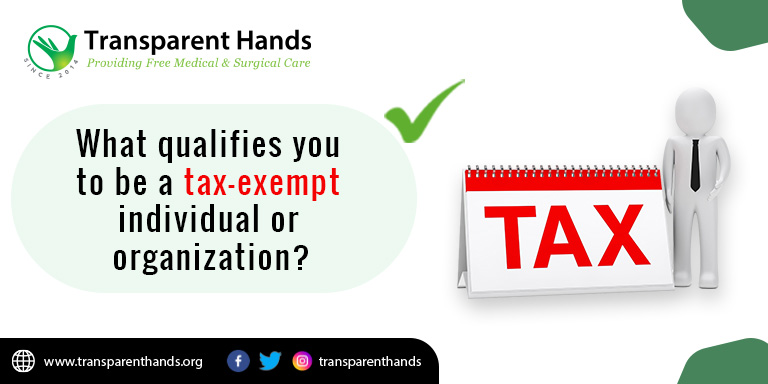 What qualifies you to be a tax-exempt