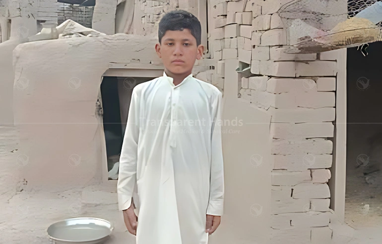Ghulam Murtaza, a 10-year-old boy from Multan
