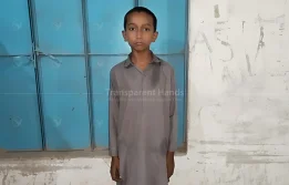 Muhammad Talib, a 12-year-old boy from Matiari, Sindh