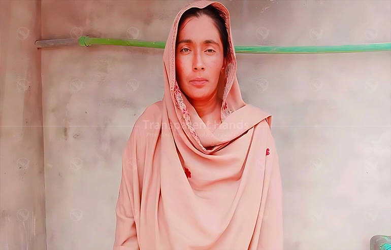 Saima Bibi, a 34-year-old woman from Multan