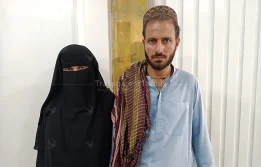 Nazia Jameel, a 26-year-old woman from Karachi, is 34+ weeks pregnant