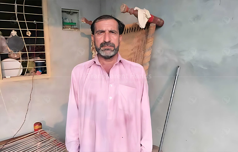 Umar Din, a 57-year-old man from Lahore