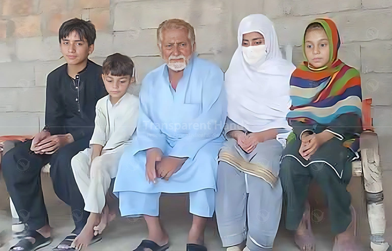 Noor Zaman, a 56-year-old man from Charsadda, KPK